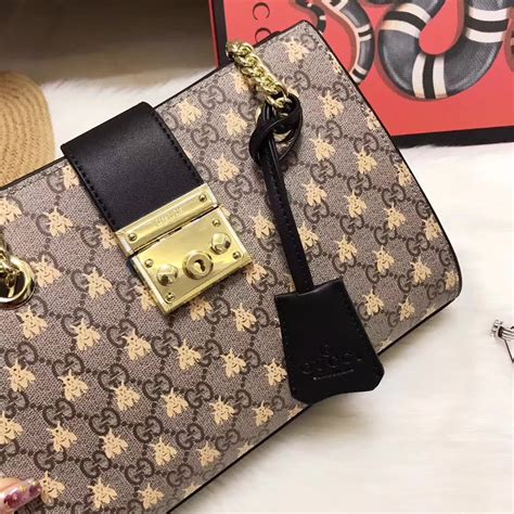 gucci bee purse replica|gucci padlock small shoulder bag.